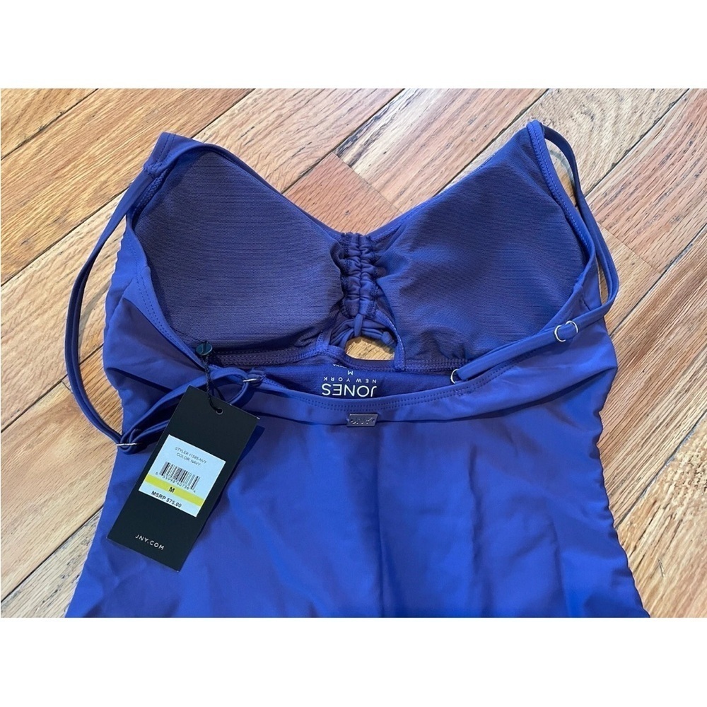 Jones New York Women's Size Medium One-Piece Swimsuit Navy Blue New With Tags - Picture 4 of 15